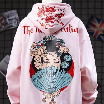 China Small quantity garment manufacturer  Oversized Embroidered Men Cool Hoodies 3D Printed Heat Transfer Logo for sale