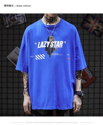 China Skateboard High Street Men Streetwear T Shirts Personality Print 3XL Polyester for sale