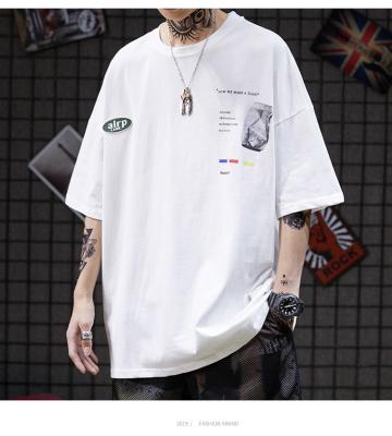 Chine Les T-shirts 100% d'épaule de Streetwear de coton d'ODM 3XL façonnent l'impression faite sur commande à vendre