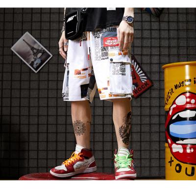 China Vestuário tingido de carga hip hop shorts streetwear masculino bolso grande para crianças de 4 a 16 anos à venda