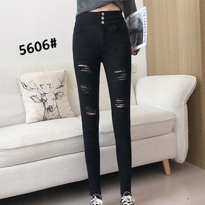 China S-5XL Custom Lady Skinny Denim Pants Slim High Waist Jeans for sale