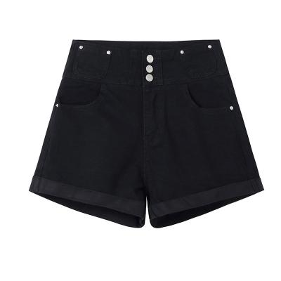 China BEIANJI Knitted High Waisted Ladies Casual Denim Shorts for sale