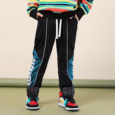 China 260G Elastic Waistband Boys Casual Drawstring Pants 65% Polyester 35% Cotton for sale