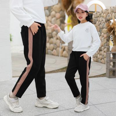 China 95% Cotton 5% Spandex Girls Elastic Waist Pants 120cm To 160cm for sale