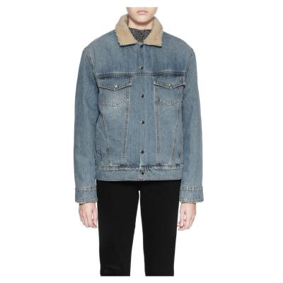 Китай Модная свободная женская куртка с шерстяной теплой джинсовой курткой Одежда S-L продается