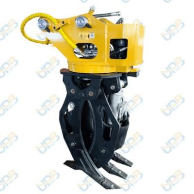China Sany Excavator Spare Parts Hydraulic Rotary Wood Grabber For 7 Ton Excavator for sale