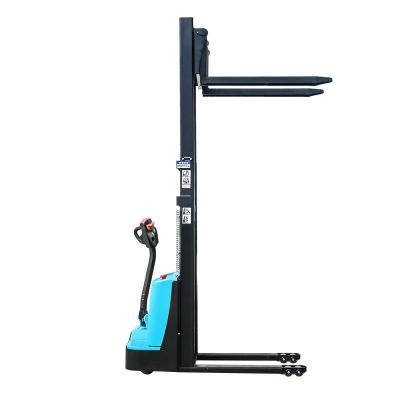 China Walk Behind  Electric Stacker Forklift 2 Ton 2500mm Hight Pedestrian pallet stacker with reach for sale
