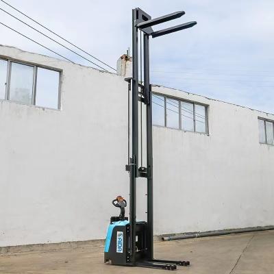 China Powered  Walkie Stacker Pallet Jack Truck 3000 lbs  Capacity Stand on electric hydraulic forklift for sale