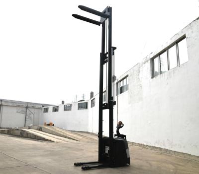 China Walkie Electric Stacker Forklift  3000mm  Height Stand Up Adjustable Cab Location electric pallet stacker forklift for sale