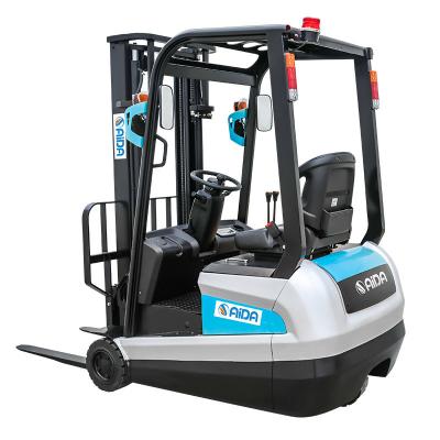 China Lithium Ion Mini Electric Powered Forklift 3000mm Lift Hight sit down electric forklift for sale