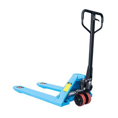 China Hydraulic Manual Hand Pallet Truck 2000kg  Blue  Powder Coated Finish for sale