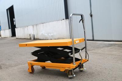 China Draagbare hydraulische tafellifter 350 kg Kleine handleiding voor werkplaatskraan Te koop
