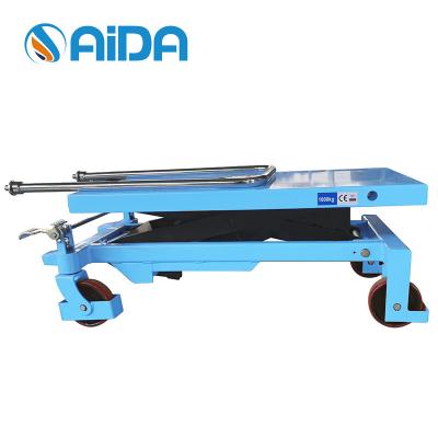 China Industrial Hydraulic Table Lifter Platform 1000kg Scissor Type small hydraulic lifting platform for sale