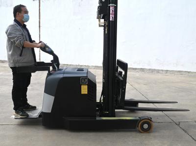 China High Efficiency Stand Up Reach Truck , Electric Reach Forklift 6.2m  Lift Height for sale