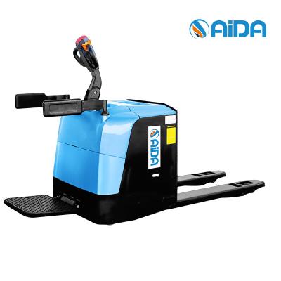 China CE Certified Stand On Electric Pallet Jack , Lithium Electric Hydraulic Pallet Jack for sale