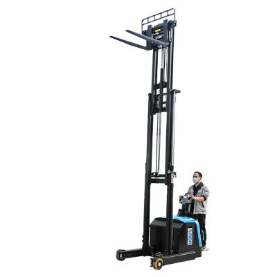 China Rider Battery Operated electric Reach Truck , Multi Directional Reach stacker 5000lbs for sale