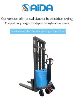 China Semi Electric Pallet Stacker Forklift 1000kg/2000kg with Customization Flexibility for sale