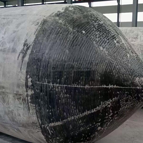 Quality Black Inflatable Ship Launching Airbags Cylindrical Underwater Salvage Air Lift for sale