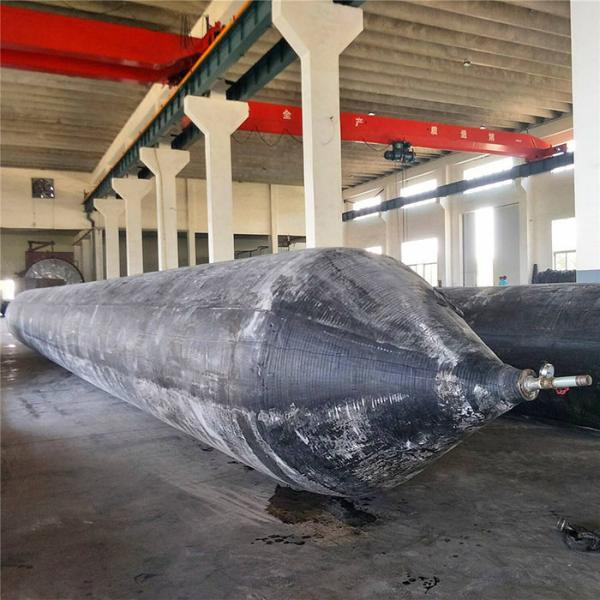 Quality Flexible Boat Salvage Airbags , Cylindrical Natural Rubber Ship Airbag for sale