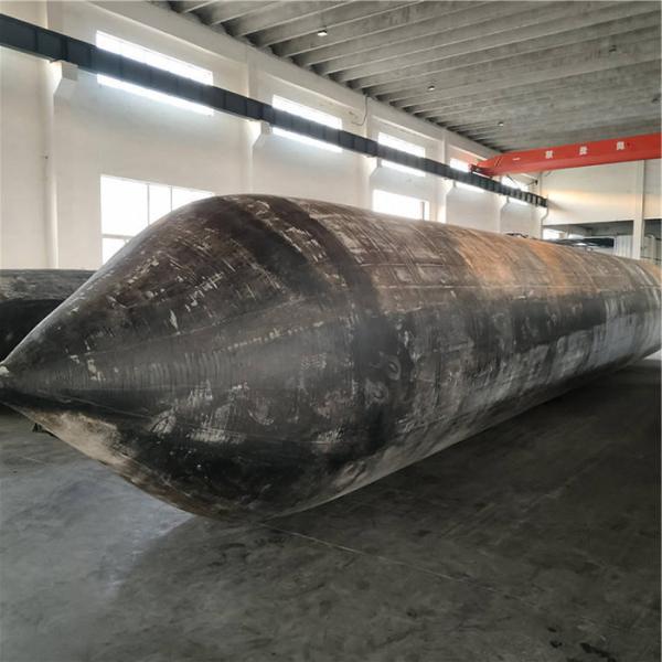 Quality OEM Shipyards Inflatable Rubber Airbag , Black Marine Rubber Balloon for sale