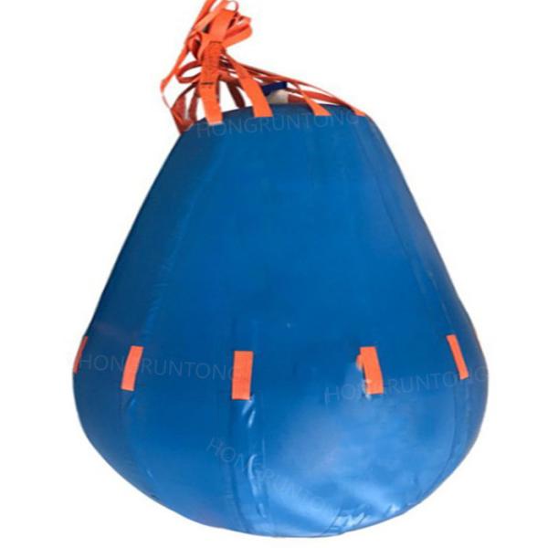 Quality Heavy Duty Crane Load Test Water Bags 1T - 150T Capacity Parachute Shape for sale