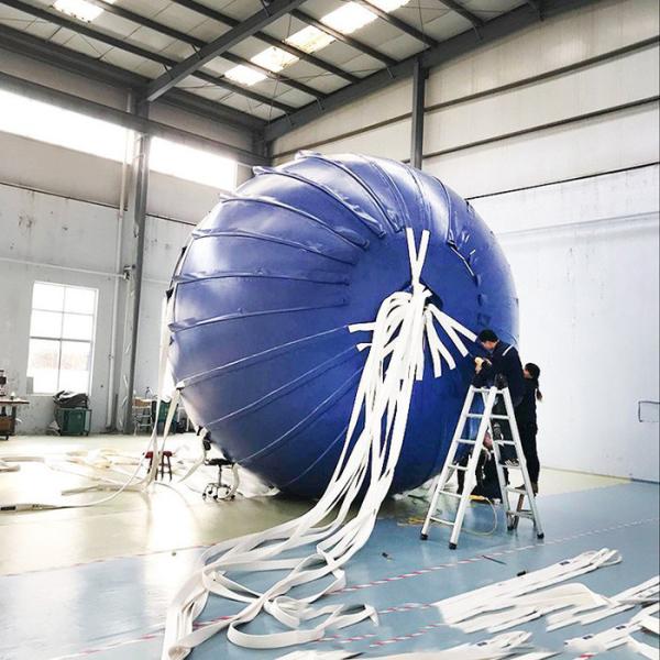 Quality Heavy Duty Crane Load Test Water Bags 1T - 150T Capacity Parachute Shape for sale