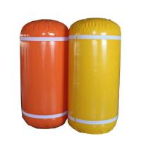 Quality Pillow Size Air Valves Boat Lift Flotation Bags , Cylindrical Underwater Lifting for sale
