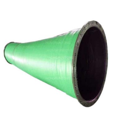 China Flange Types Dredge Discharge Hose With Natural Rubber Outer Cover End Connections for sale