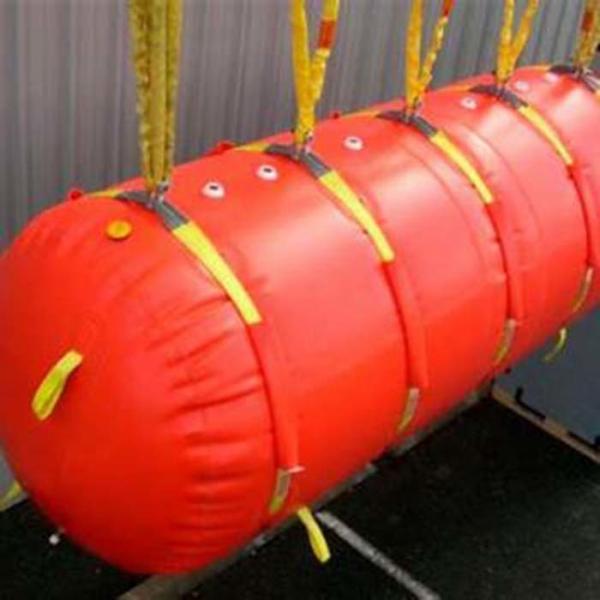 Quality RF Welded Seams Cylindrical Underwater Air Lift Bag For Marine Salvage for sale