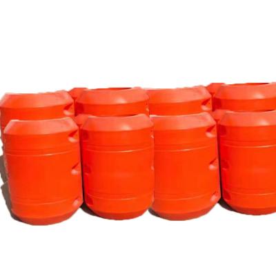 China Yellow Hose dredging pipe floats Pipe Float Barrier Buoy Plastic Floaters for sale