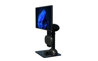 China Elevación/rotación del eslabón giratorio del monitor de computadora de la PC de la salud del cuello eléctrica en venta