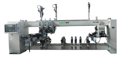 China 8 Boring Head Woodworking Drilling Machine That Drills Holes In Wood 21spindles 8lines for sale
