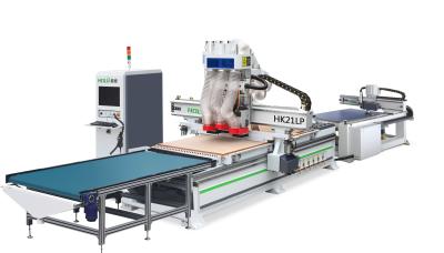 China 21kw Fully Automatic Cnc Wood Carving Machine Cnc Router Machine Cabinet Making Kitchen for sale