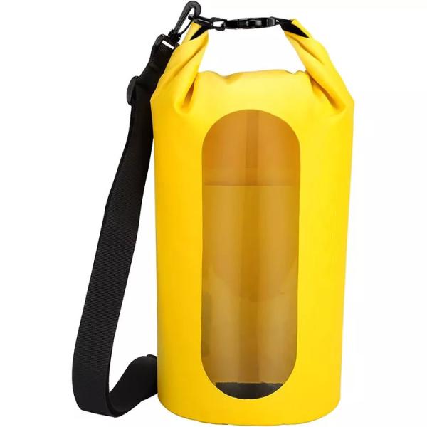 Quality OEM Custom Dry Bag Rucksack With Transparent Window Pocket Lightweight for sale