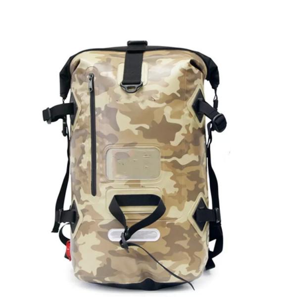 Quality Comfortable Roll Top Dry Bag Coyote Camouflage Custom Waterproof Dry Bag for sale