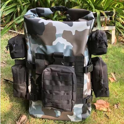 China Tarpaulin 500D PVC 40l Camouflage Waterproof Bag Military Tactical Dry Bag for sale