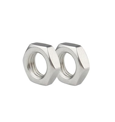 China Stainless Steel 304 Customized Thin Nut Insert Din439 Chamfered Hex Thin Nuts for sale