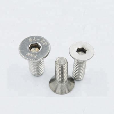 China ANSI B18.3 Stainless Steel Hex Drive Flat Socket Cap Screw 8 - 32 X 3/8
