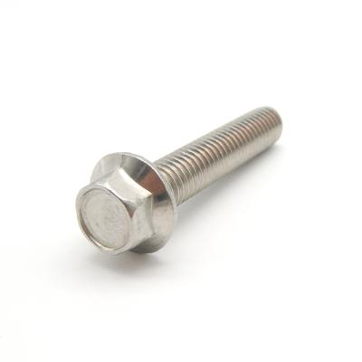 China DIN 6921 10mm bolts Grade 8.8 Zinc Coated Stainless Steel serrated flange bolt for sale