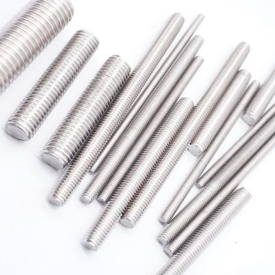 China Stainless Steel Rod Double End Screws Metal Stud Bolt Iron Threaded Bar Galvanized Steel M4 Half Metallic Full Acme for sale