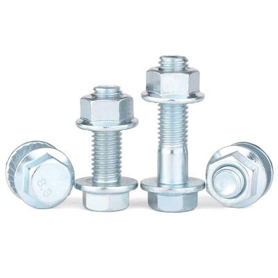 China U10mm M20 10.9 Din 6921 Zinc Plating Hex Flange Bolt Stainless Steel Fasteners for sale