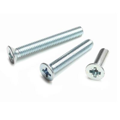 China DIN 965 Phillips Flat Head Machine Screw Self Tapping Metal Screws for sale