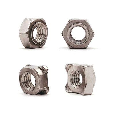China DIN 929 Weld Nut A2 Stainless M6 - M12 Titanium Brass Stainless Steel Hex Nuts for sale