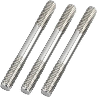 China M8x60mm Push Rod Double End Thread Stud Tight Adjustable 304 Stainless Steel for sale