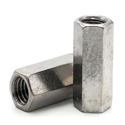 China DIN6334 Long Hex Coupling Nut Long Nut Stainless Steel 304 316 for sale