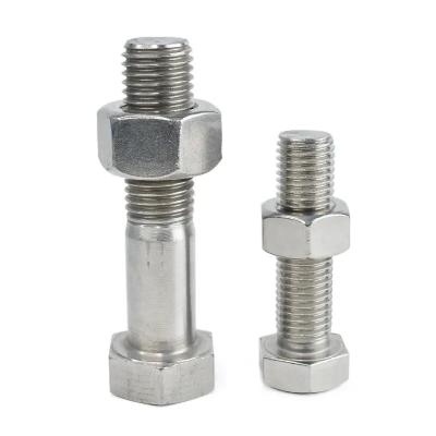 China DIN933 DIN931 Stainless Steel Hexagon Bolt M6 M7 M8 Hex Head Bolts And Nuts Polished for sale