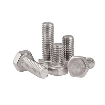 China Bolts AISI 304 316 Stainless Steel Hex Bolt DIN933 931 Full Thread Half Thread Bolt for sale