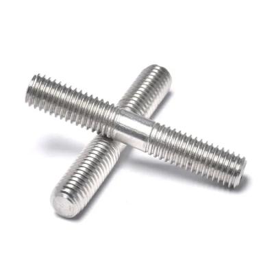 China Threaded Rod SS 304 Stainless Steel M6 M8 M10 Single And Double Threades End Stud Bolt for sale