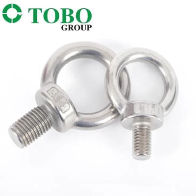 China High Quality 304 Stainless Steel Round Head Swivel Ring Lifting Eye Screw Nuts M4 Lifting Eye Bolts for sale