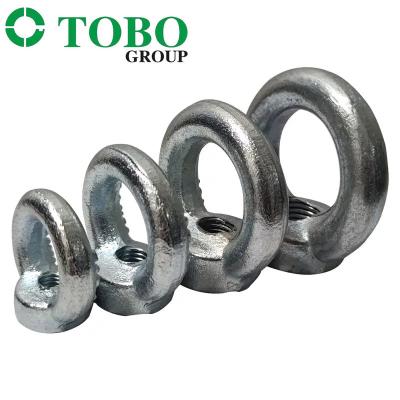 China Carbon Steel Forged Galvanized Din580 Lifting Eye Bolt Din582 Eye Nut for sale